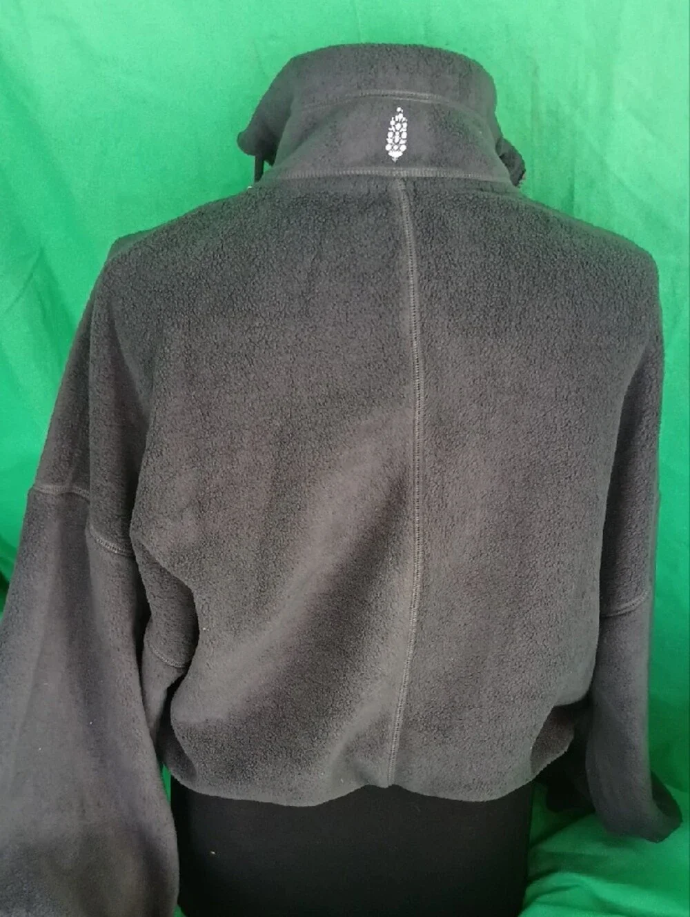 Free People Charcoal Gray Zip-Up Utility Jacket